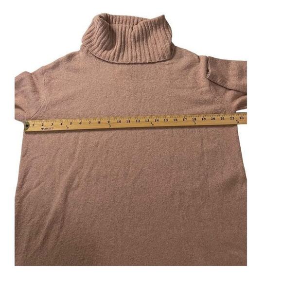 BP. Longline Turtleneck Oversized Sweater Top In Pink Adobe Size Large New - Picture 5 of 14